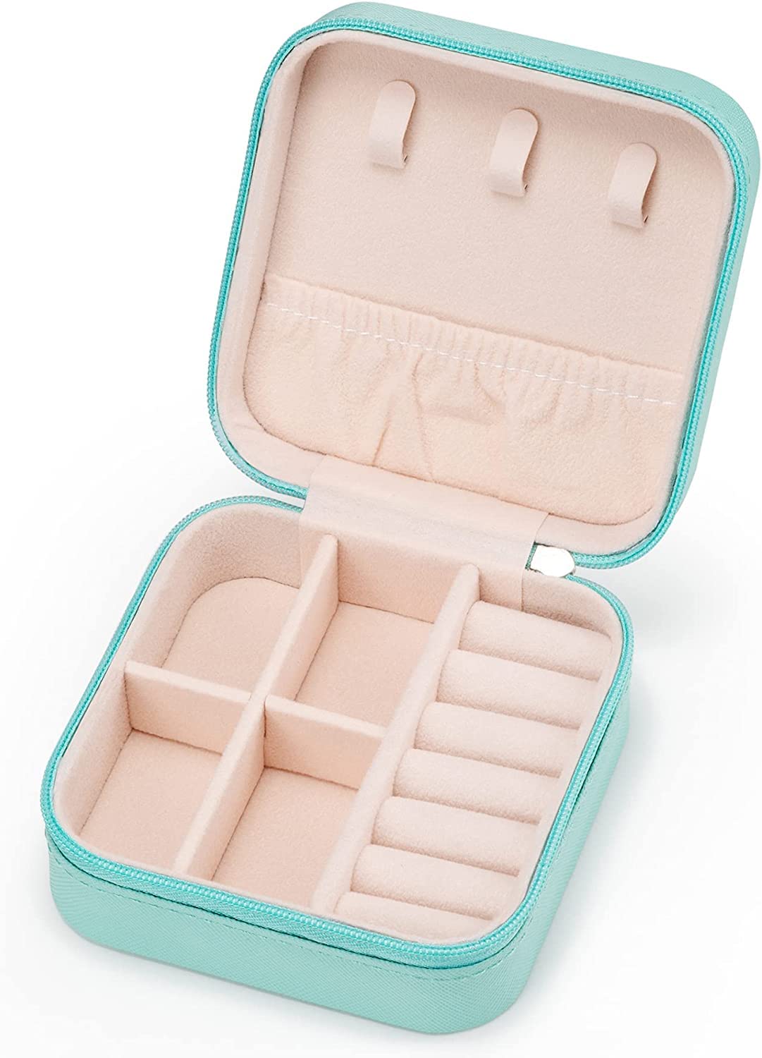 ZIBUYU PU Leather Earring Organizer Box for Earrings, Necklace, Ear Studs, Rings, for Girls & Women ZIBUYU PU Leather Earring Organizer Box for Earrings, Necklace, Ear Studs, Rings, for Girls & Women